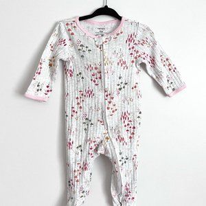 Mushroom Ribbed Footie Pajama, Size 6 Months